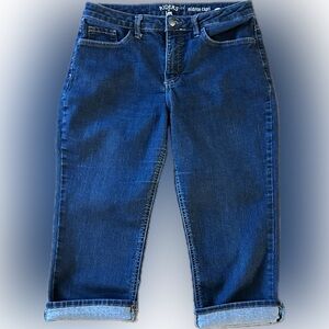 Riders by Lee Midrise Capri Jeans Size 8M Dark Wash Stretch